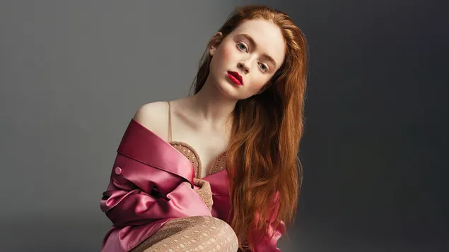 Sadie Sink | Fashion Magazine Canada Shoot 4K wallpaper