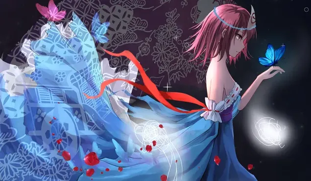 saigyouji yuyuko tu touhou tai xuong