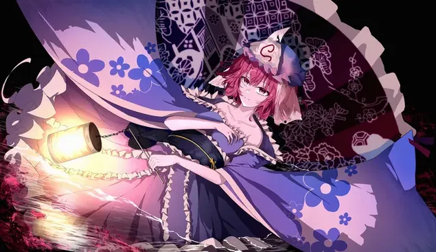 saigyouji yuyuko (ghost) fra touhou nedlasting