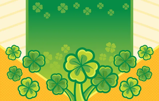 Saint Patrick's Day clovers without text background 