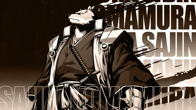 Sajin Komamura iz Bleach Rebirth of Souls 4K pozadina