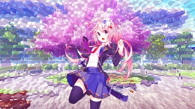 Sakura-Anime-Mädchen