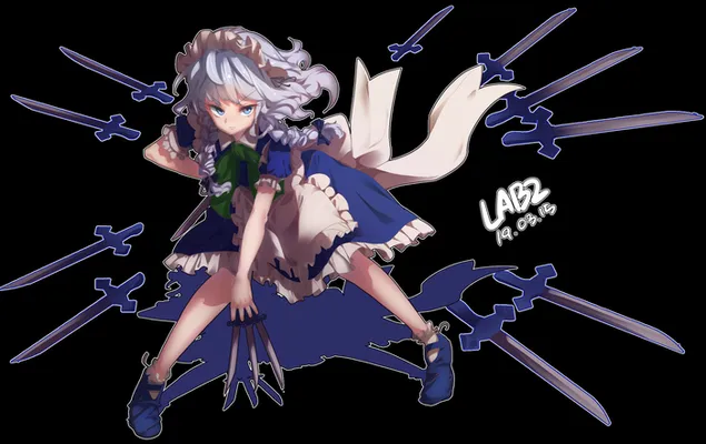 Sakuya Izayoi 2K imagine de fundal
