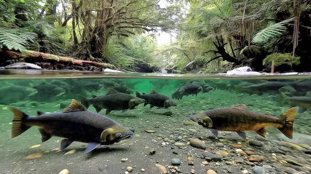radharc faoi uisce bradain: ag breathnu isteach sa doimhneacht thios ioslodail