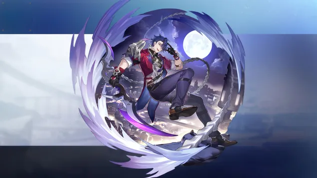 Шпалери Сампо Коскі. Сором'язливий продавець із Honkai Star Rail 4K