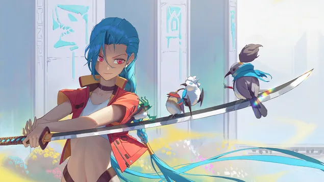 Páipéar balla Samurai 'Jinx' (Anime FA) | League of Legends (LOL)4K