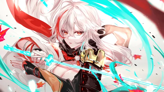 Samurai 'Kazuha' (Anemo-karaktär) | Genshin Impact (Anime-videospel) 4K bakgrund