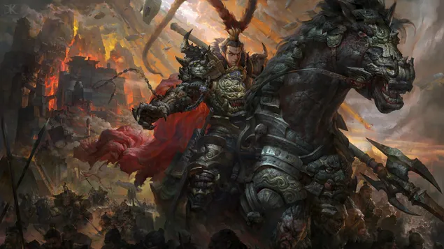 Samurai Warrior Epic Battle 4K muurpapier