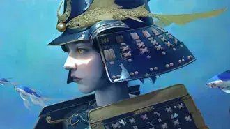 Tapeta Samurai Warrior Girl Art 4K