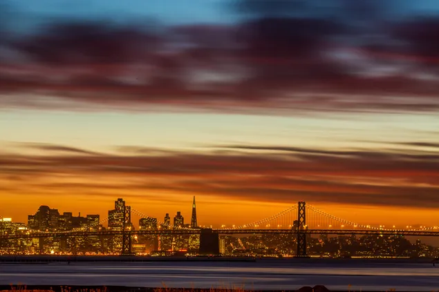 سان فرانسيسكو - جسر خليج أوكلاند 4K خلفية