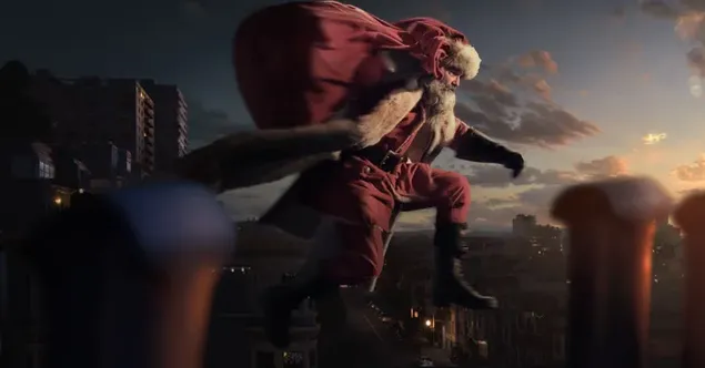 ซานตาคลอสมาเป็นมนุษย์แมงมุม 8K วอลเปเปอร์