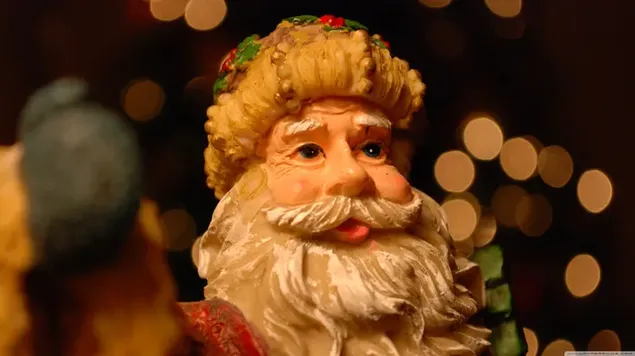 Lutka Djeda Božićnjaka 2K pozadina