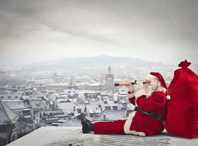 Papá Noel encontró al dueño de los regalos. descargar