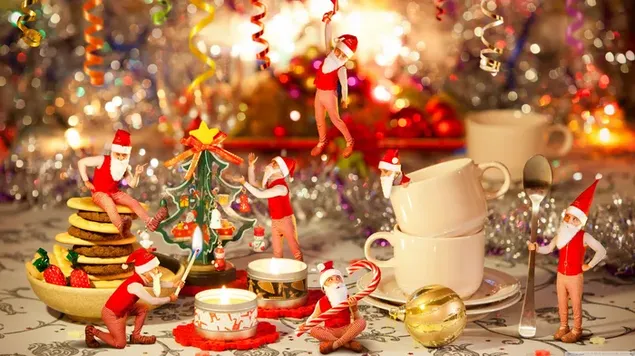 Weihnachtspuppe Mini-Spielzeug 2K Hintergrundbild