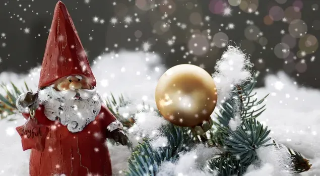 Mikulás mini baba 2K háttérkép