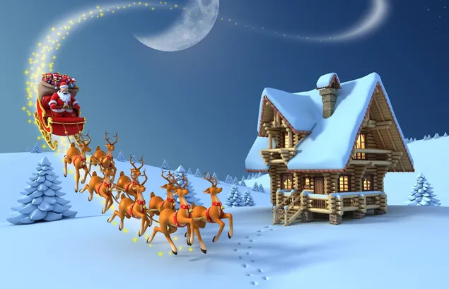 Sortida de neu del Pare Noel baixada