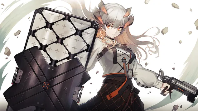 Saria - Arknights (Anime-videospill) 4K bakgrunn