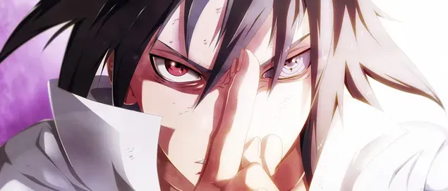 Sasuke un viņa Sharingan Eye 2K fona tapete