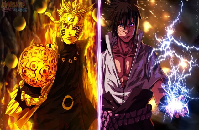 Sasuke uchiha và Naruto uzumaki tải xuống