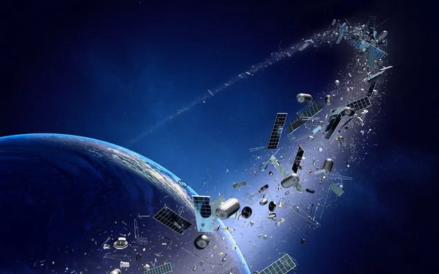 Satelit di sekitar Bumi unduhan