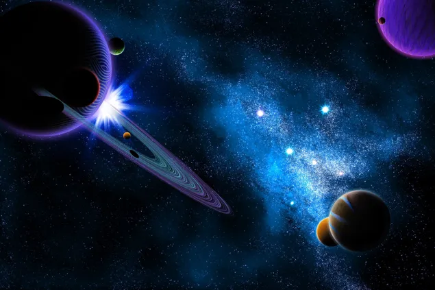 Saturn Planets Digitales Universum 10k