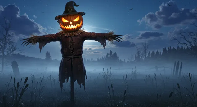 Fugleskræmselmarker 4K baggrundsbillede