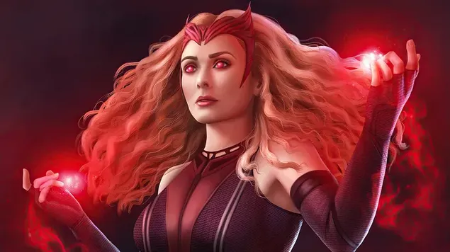 scarlet witch changing the reality with his powers  download