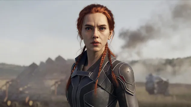 'Scarlett Johansson' sebagai Janda Hitam (CGI Fanart) 4K wallpaper