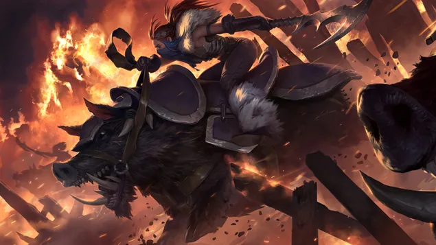 Scarmaiden Reaver (Legends of Runeterra) - League of Legends (LOL) 4K háttérkép