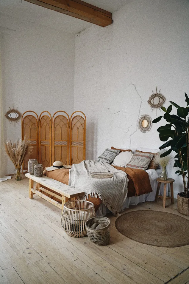 Schlafzimmer aus Holz