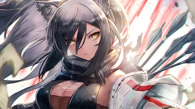 Schwarz - Arknights [Video lojë anime] 4K sfond