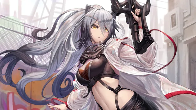 شوارتز | Arknights (لعبة فيديو أنمي) 4K خلفية