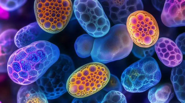 bellesa cientifica: grans de pol*len amb colors magnificats baixada