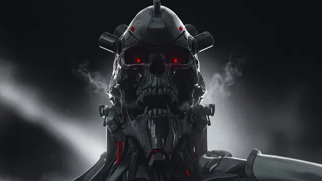 Scifi Skull Android Soldier