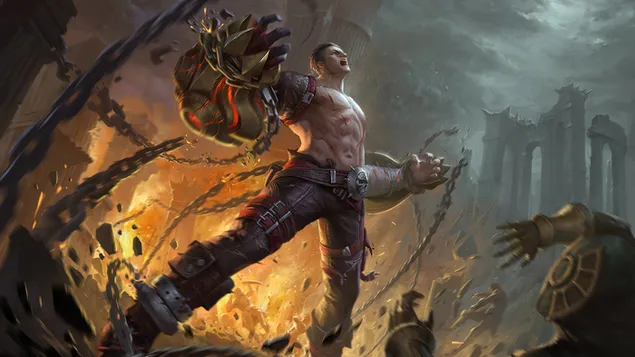 Scifi Warrior 4K muurpapier