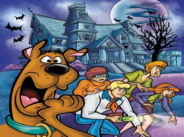 Scooby doo familia en la noche