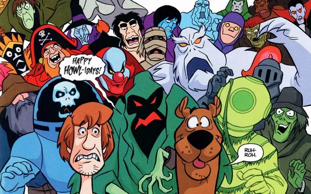 Hantu Scooby doo 2K kertas dinding