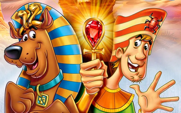 Páipéar balla Scooby-doo cá bhfuil mo mummy?2K