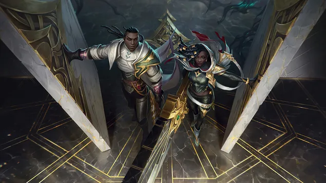 塞納與盧錫安 - 英雄聯盟 (LOL) 4K 壁紙