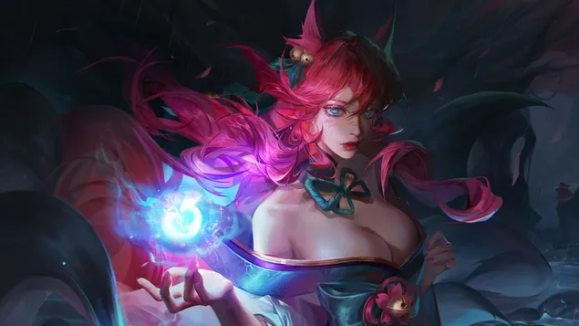 感性的“Ahri”（Spirit Blossom）| 英雄聯盟 8K 壁紙