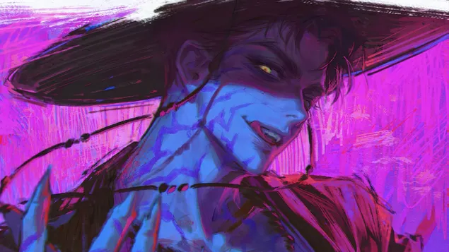 Чувственный демон «Джину» | K-Pop «Охотники на демонов» (фильм) 4K обои