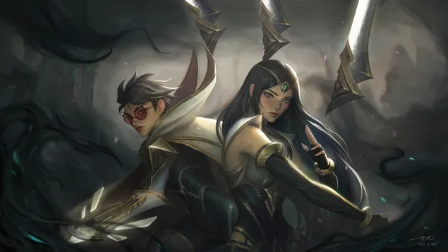 Sentinel 'Irelia Vs. Vayne' | League of Legends [LOL] 4K kertas dinding