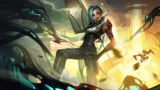 Sentinel 'Jinx' - League of Legends (LOL) 4K خلفية
