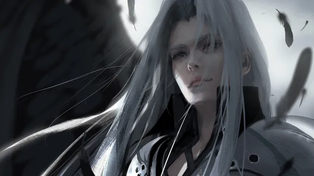 Sephiroth (Art fantàstic) - Final Fantasy VII Remake [Videojoc] 4K fons de pantalla