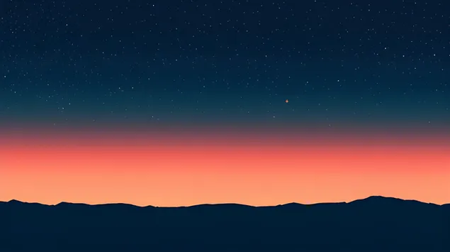 Tapeta Klidný přechod slunce nad abstraktními zvlněnými kopci 8K