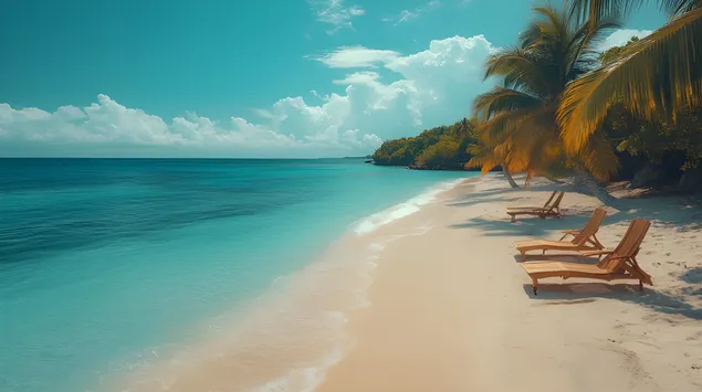 שלווה אוקיינוס ​​בליס 2K טפט