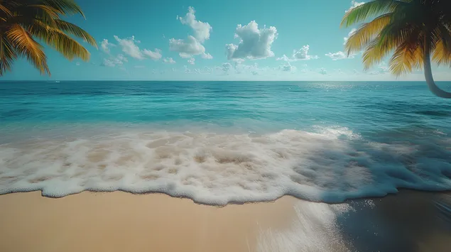 שלווה ליד קו החוף 2K טפט