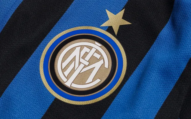 Seri A football team Inter Milan FC star logo 2K wallpaper