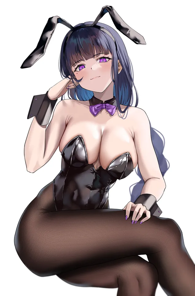 Seksuali anime mergina Raiden Shogun | Genšino poveikis 2K ekrano užsklanda