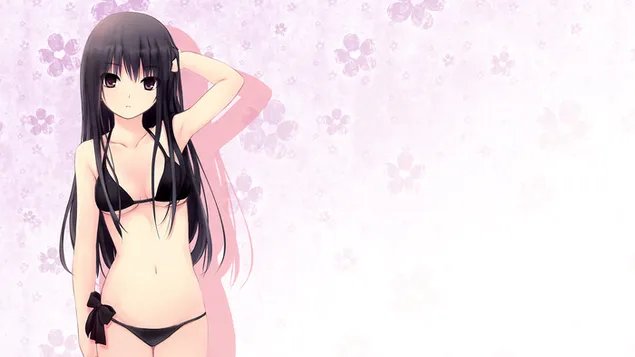 Sexy black haired girl 4K wallpaper download Sexy black haired girl 4K wallpaper download